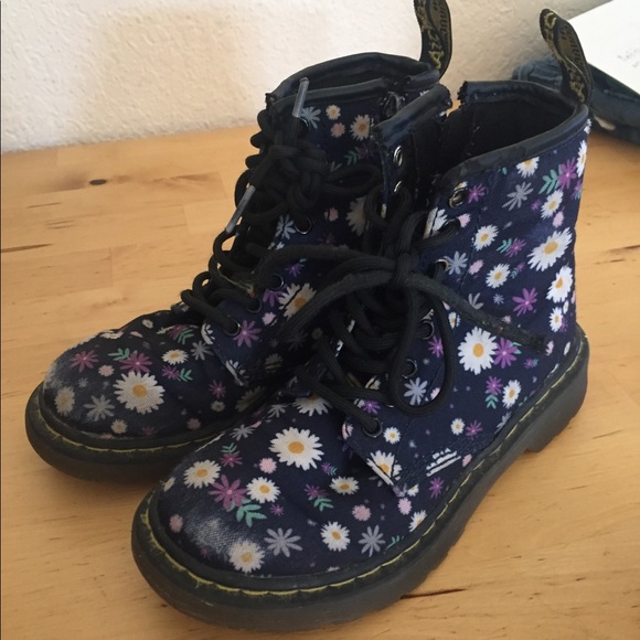 flower doc martens